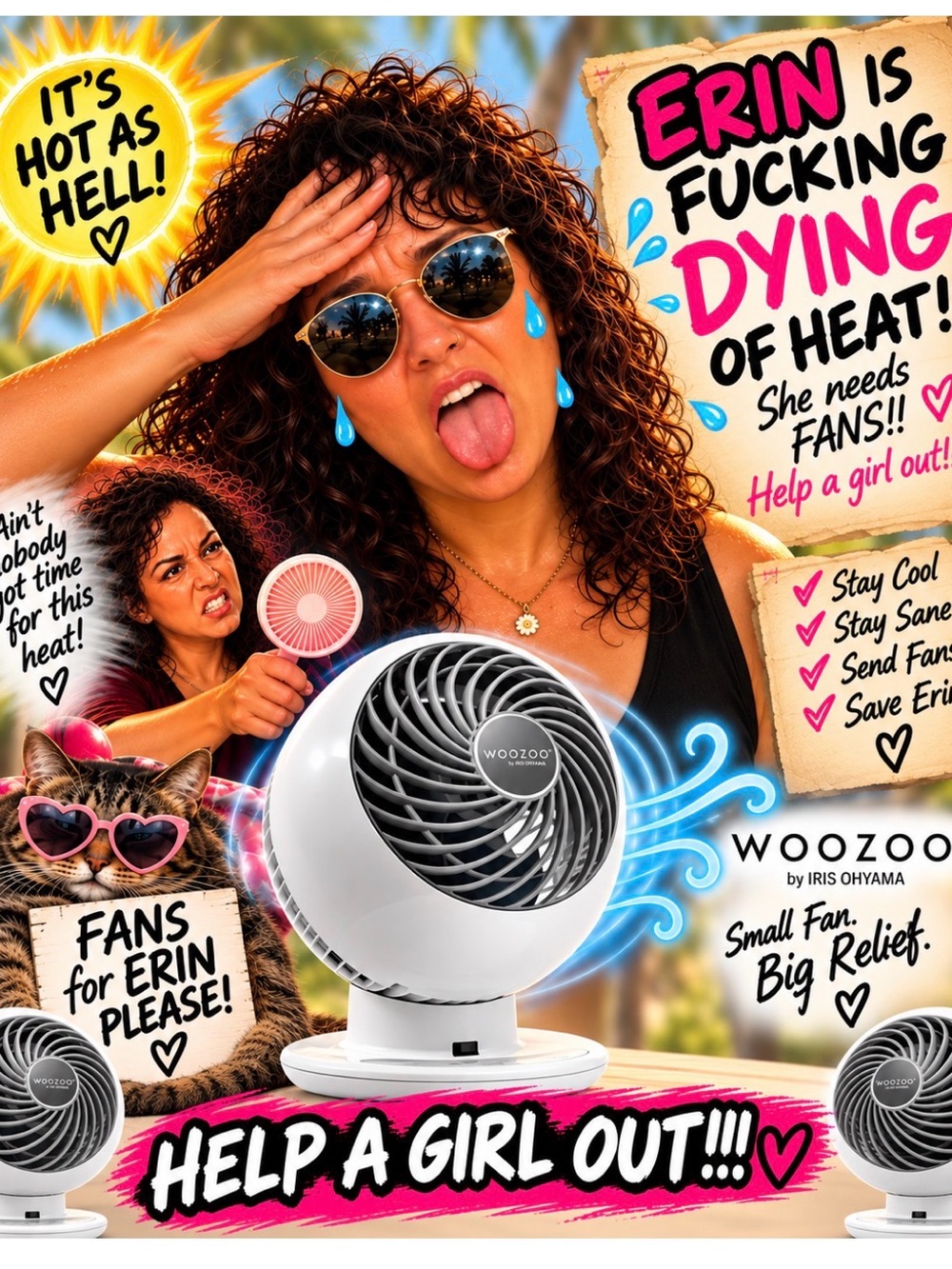🌀 FANS NEEDED: ERIN IS IN DISTRESS
🔥 HOT GIRL SUMMER HAS GONE TOO FAR
